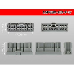 Photo3: ●[sumitomo] 090 type HD series 16 pole F connector （no terminals）/16P090-HD-F-tr