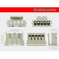 Photo3: ●[JAM] SN series 5 pole F connector (no terminals) /5P-SN-JAM-F-tr