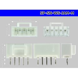 Photo3: ●[JAM] SN series 5 pole M connector (Male terminal integrated type) /5P-SN-WS-JAM-M