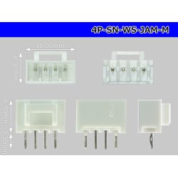 Photo3: ●[JAM] SN series 4 pole M connector (Male terminal integrated type) /4P-SN-WS-JAM-M