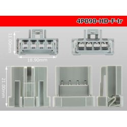 Photo3: ●[sumitomo] 090 type HD series 4 pole F connector（no terminals）/4P090-HD-F-tr