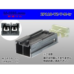 Photo1: [yazaki] 110 type T type 2 pole M connector (no terminals) /2P110-YZ-T-M-tr