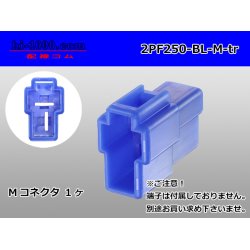 Photo1: ●[yazaki] 250 type 2 pole CN(A) series M connector[blue] (no terminals) /2PF250-BL-M-tr