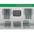 Photo3: ●[sumitomo] 090 type HW waterproofing series 8 pole  M connector [gray]（no terminals）/8P090WP-HW-M-tr (3)