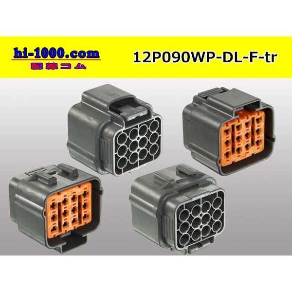 Photo2: ●[sumitomo] 090 type DL waterproofing series 12 pole F connector (no terminals) /12P090WP-DL-F-tr (2)