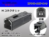 Photo: ●[TE]040 model 2 pole multi-lock M connector [black] (no terminals) /2P040-AMP-M-tr