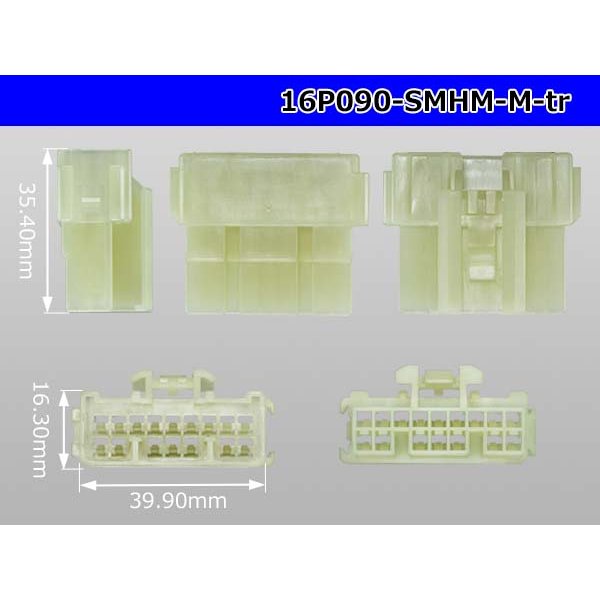 Photo3: ●[sumitomo] 090 type HM series 16 pole M connector（no terminals）/16P090-SMHM-M-tr (3)