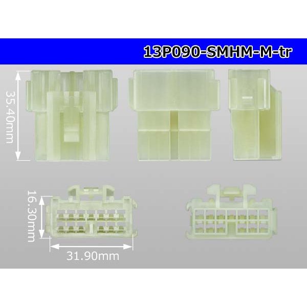 Photo3: ●[sumitomo] 090 type HM series 13 pole M connector（no terminals）/13P090-SMHM-M-tr (3)