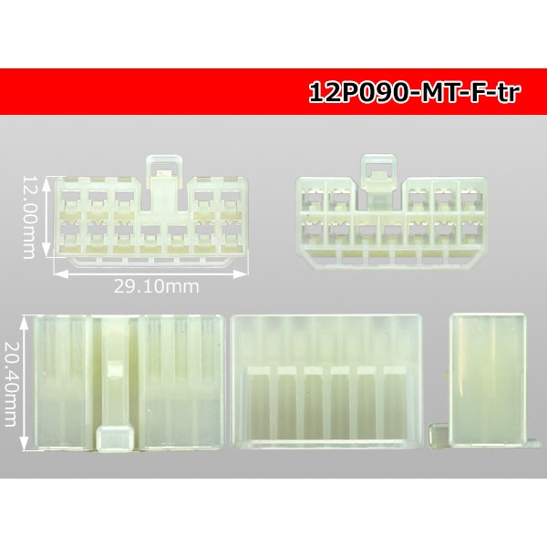 Photo3: ●[sumitomo] 090 type MT series 12 pole F connector（no terminals）/12P090-MT-F-tr (3)