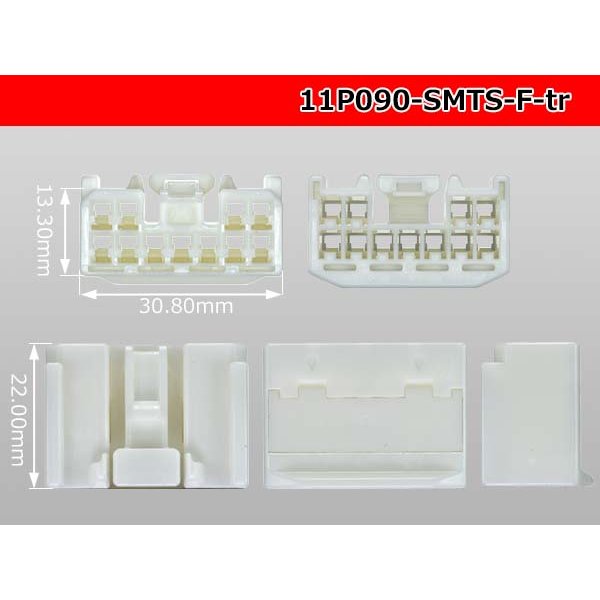 Photo3: ●[sumitomo] 090 type TS series 11 pole F connector（no terminals）/11P090-SMTS-F-tr (3)