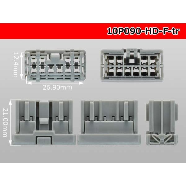 Photo3: ●[sumitomo] 090 type HD series 10 pole F connector（no terminals）/10P090-HD-F-tr (3)