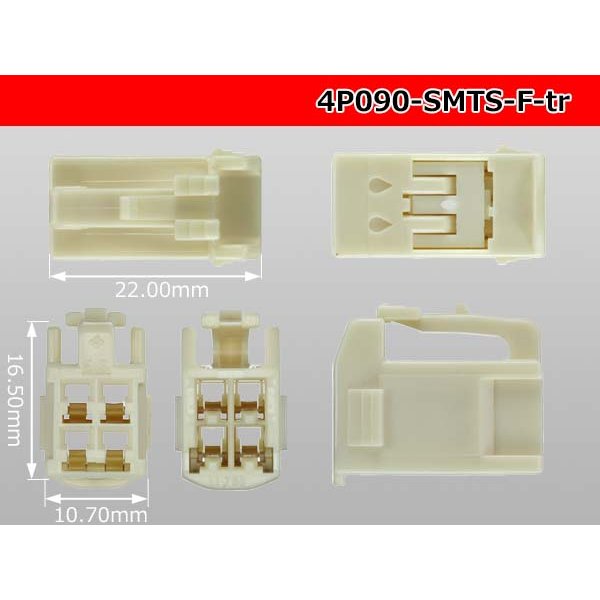 Photo3: ●[sumitomo] 090 type TS series 4 pole F connector（no terminals）/4P090-SMTS-F-tr (3)