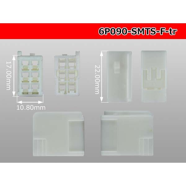 Photo3: ●[sumitomo] 090 type TS series 6 pole F connector（no terminals）/6P090-SMTS-F-tr (3)