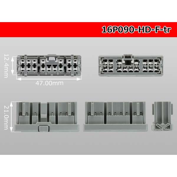 Photo3: ●[sumitomo] 090 type HD series 16 pole F connector （no terminals）/16P090-HD-F-tr (3)