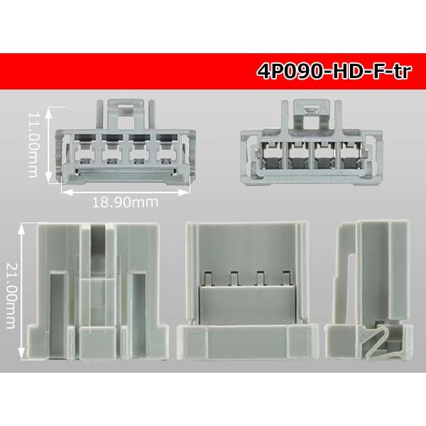 Photo3: ●[sumitomo] 090 type HD series 4 pole F connector（no terminals）/4P090-HD-F-tr (3)