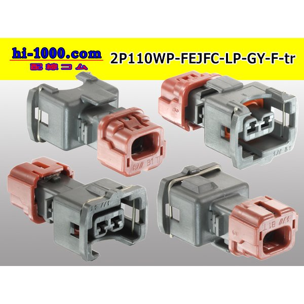 Photo2: ●[furukawa] 110 type JFC type 2 pole F connector  [glay] (no terminals) /2P110WP-FEJFC-LP-GY-F-tr (2)