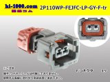 Photo: ●[furukawa] 110 type JFC type 2 pole F connector  [glay] (no terminals) /2P110WP-FEJFC-LP-GY-F-tr