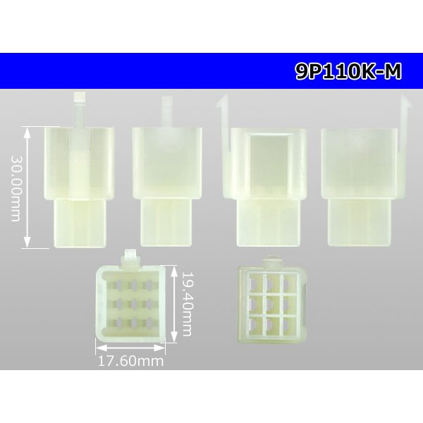 Photo3: ●[sumitomo] 110 type 9 pole M connector(no terminals) /9P110-M-tr (3)