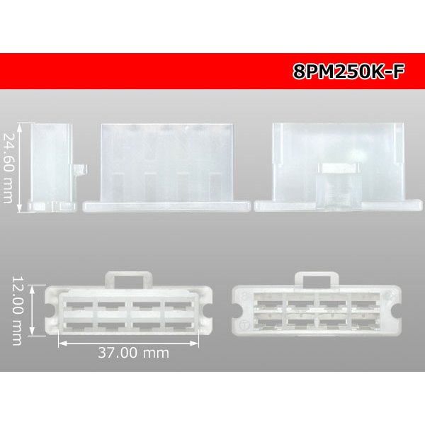 Photo3: ●[sumitomo] 250 type 8 pole F connector  [Flange type]  (no terminals) /8PM250-F-tr (3)