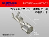 Photo: Mini tube  Fuse holder  F terminal 0.5-1.25sq/F-KFUSEmini-8172-02