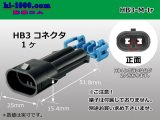 Photo: Delphi [Delphi] HB3 [color Black] M Connector only ( No terminal )/HB3-M-tr